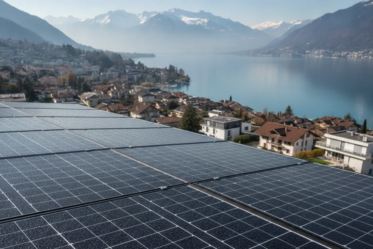 Panneaux solaires à Martigny, Valais